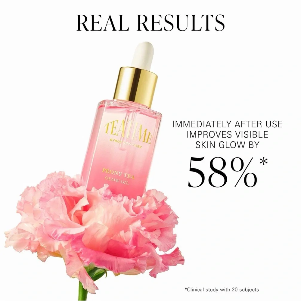 ✨ Byroe Peony Tea Glow Oil  🌸 Nourish • Glow • Smooth 📏 1.01 fl oz / 30 mL
